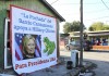 Reynosa.- Los residentes de un popular y céntrico barrio de esta ciudad colocaron una manta donde dan testimonio de su apoyo a la candidatura de Hillary Clinton a la Presidencia de los Estados Unidos.