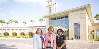 Vicepresidente y Directora del Buró de visitantes del Centro de Convenciones de McAllen, Nancy Millar; Presidente del South Texas College, Shirley A. Reed; y Comisionada de la Ciudad de McAllen Verónica Whitacre.