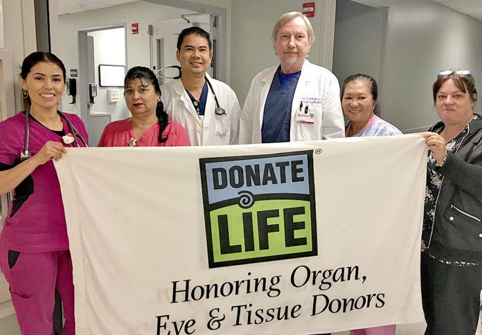 Guia Knap2 ER staff Organ Donation Month CROP