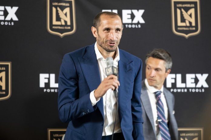Giorgio Chiellini presentation at the Los Angeles Football Club