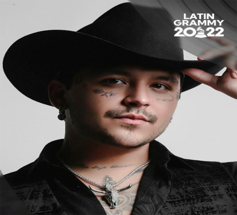 Christian Nodal agradece a público y familia sus tres nominaciones al
