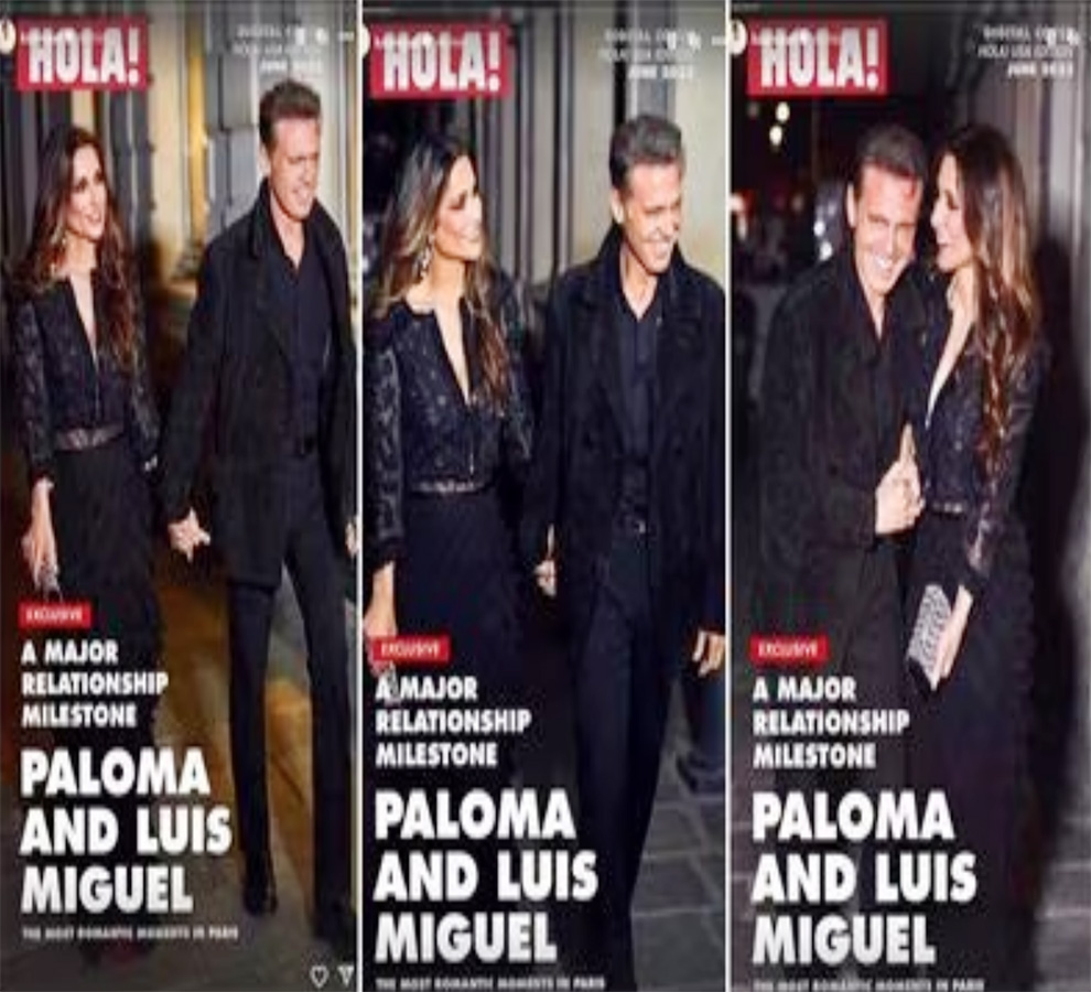 Luis miguel posa con su novia paloma cuevas para la revista hola el