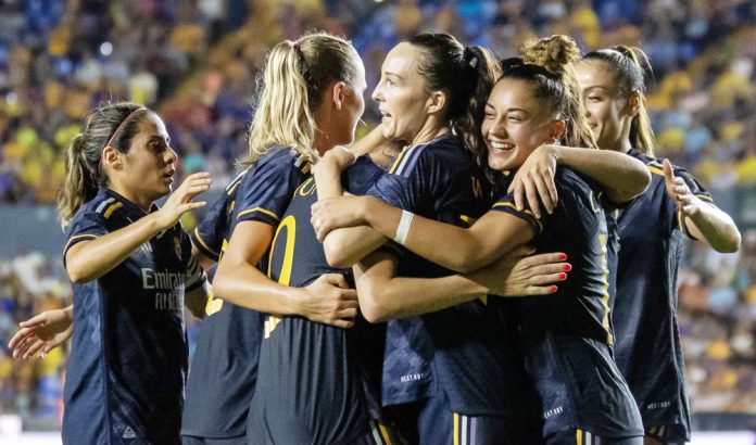 1-3. Un doblete de Bruun y un gol de Oroz ponen a celebrar al Real Madrid en Monterrey