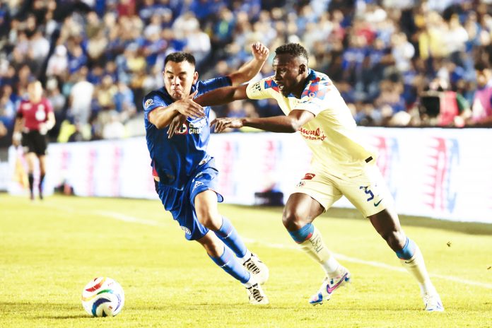 El colombiano Julián Quiñones le da el empate al América ante Cruz Azul, en la final