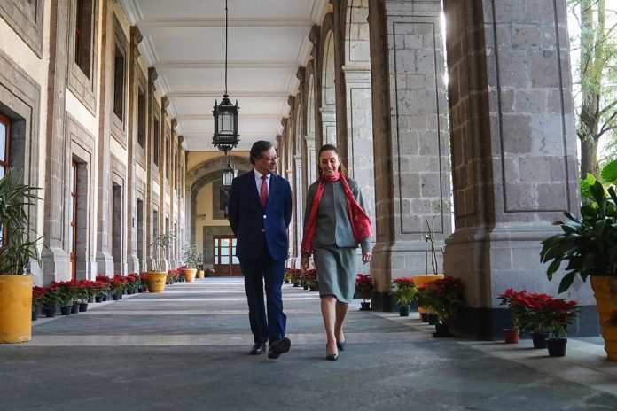 Sheinbaum y Petro tratan crisis migratoria y urgen a unidad latinoamericana
